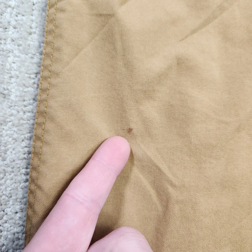 LL Bean Vest Men 2XLT Insulated Quilt Lined Utility Canvas Sherpa Full‎ Zip